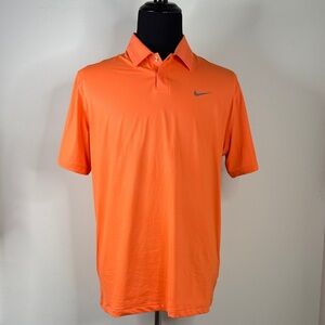 TIGER WOODS COLLECTION NIKE Orange Men’s Golf Polo Shirt L